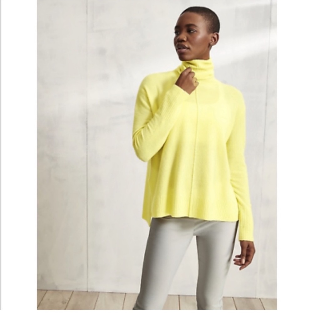 Athleta Wool blend transit turtleneck sweater